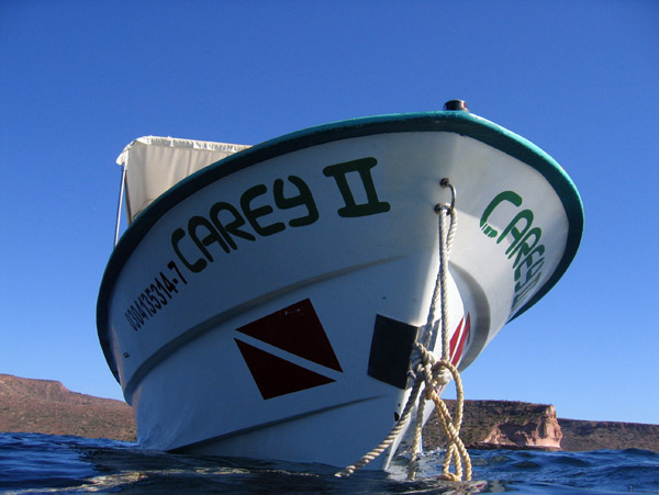 Our dive boat - the Carey II out of La Paz, Mexico