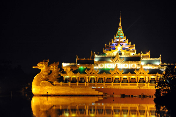 Karaweik - Royal Barge, Kandawgyi Lake, Yangon