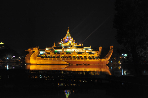 Karaweik - Royal Barge, Kandawgyi Lake, Yangon