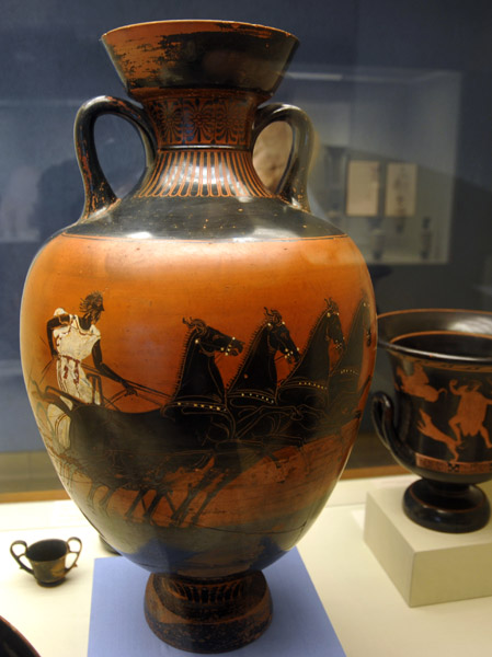 Prize amphora from Panatenaic Games, ca 420-400 BC