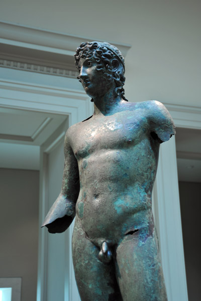 Bronze statue of a young man found in Ziphteh near Athribis, Nile Delta