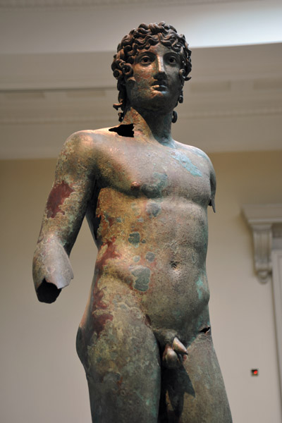 Bronze statue of a young man found in Ziphteh near Athribis, Nile Delta