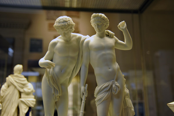 Porcelain figures of Castor and Pollus, 18th C. Meissen