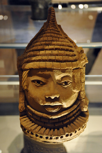 Terracotta head, Benin, Nigeria, 20th C.