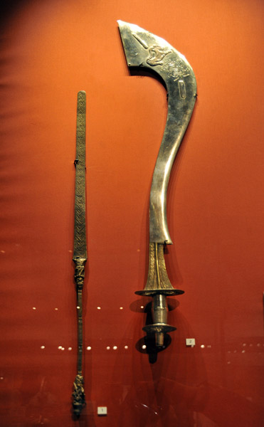 Sword and staff, Benin, Nigeria, 18th-19th C.