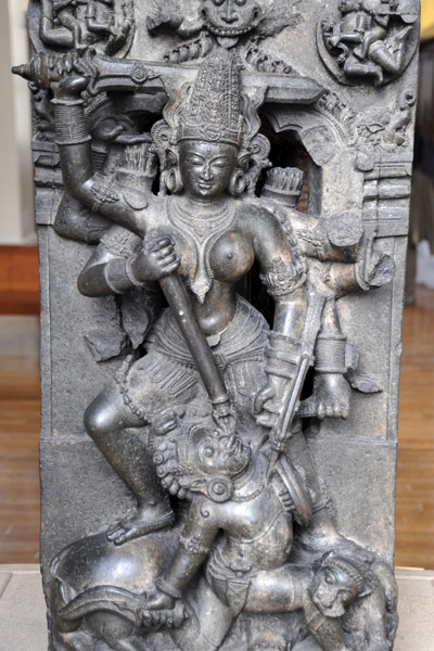 Durga killing the buffalo demon, Orissa, 13th C.