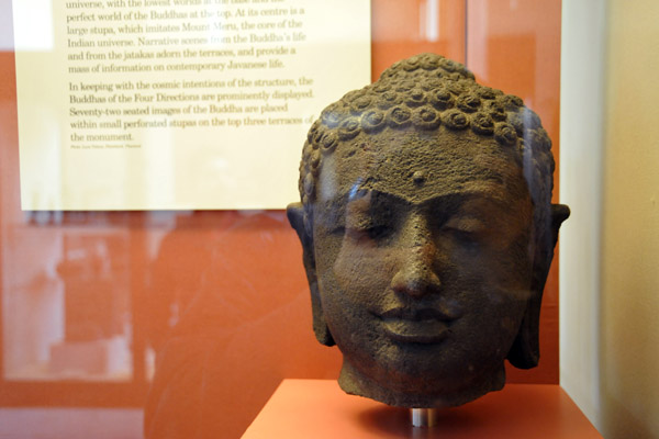 Head of the Buddha, Borobudur, 9th C. Java
