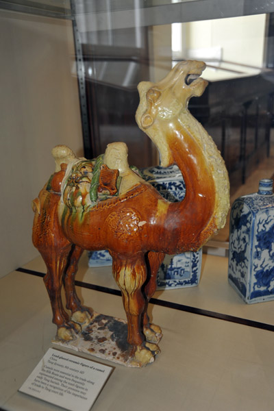 Lead-glazed ceramic figure of a camel, Tang Dynasty, 8th C.