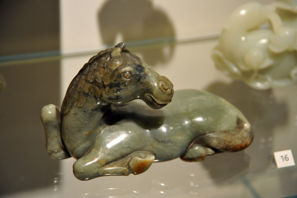 Jade horse, late Ming to Qing transitional period