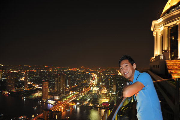 Dennis at Skybar, State Tower, Bangkok
