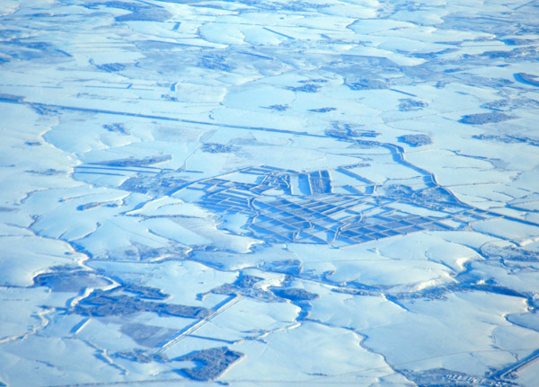 Fields protected by hedges near Krasnyy Bogatyr', Russia (N54 09.7/E038 43.8)