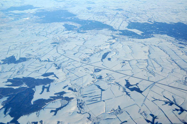 Russian M-4 motorway near Lipetsk - between Borinskoye & Khlevnoye