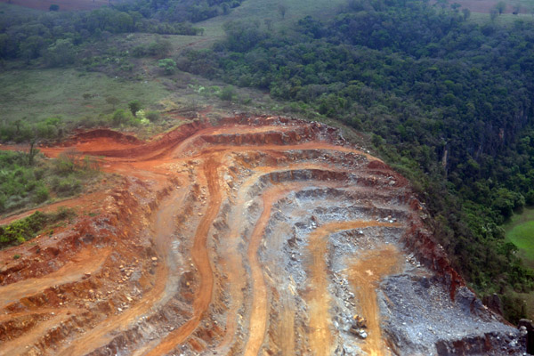 Open pit mine near Confins, Minas Gerais, Brazil