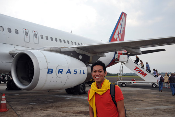 Boarding TAM for our next flight destined for Rio de Janeirao