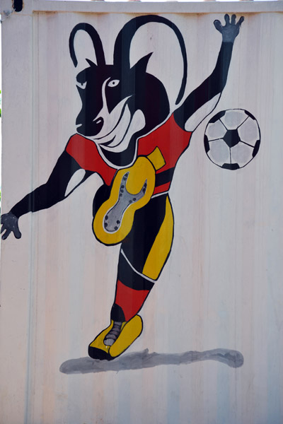 Angolan soccer mascot