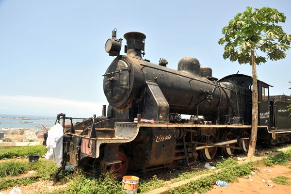 Old steam locomotive, Luanda-Miramar