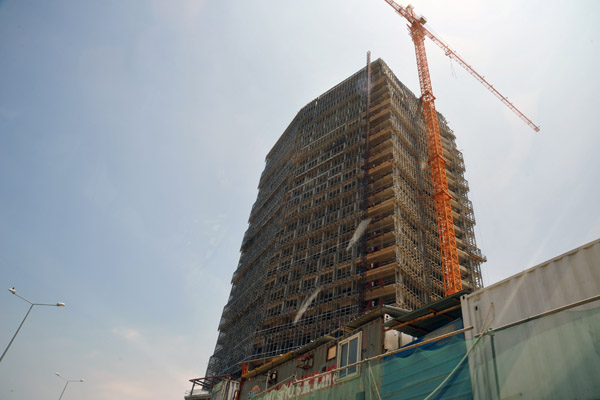 Hillside construction site of the new Luanda InterContinental
