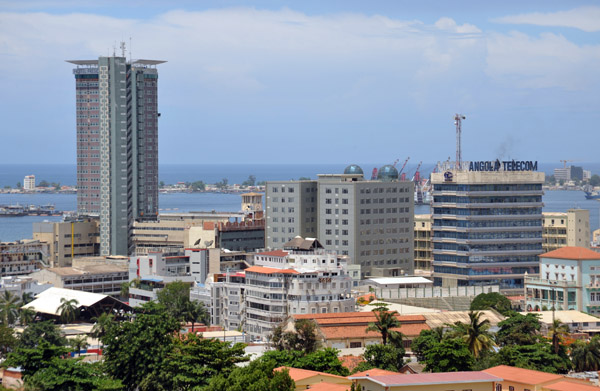 View of Luanda with Hotel Presidente and Angola Telecom