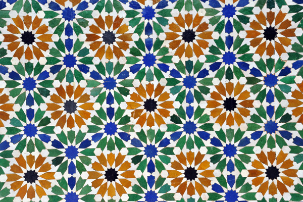 Geometric tiles - Moroccan Pavilion, Putrajaya Botanical Garden