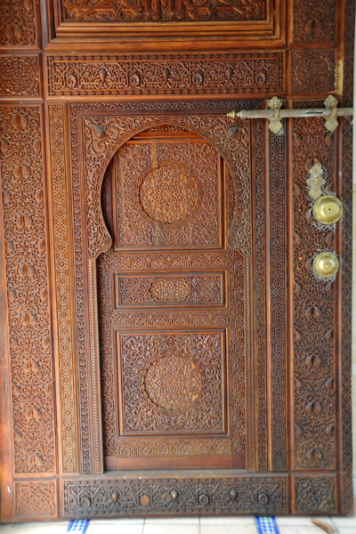 Carved wooden door, Moroccan Pavilion, Putrajaya