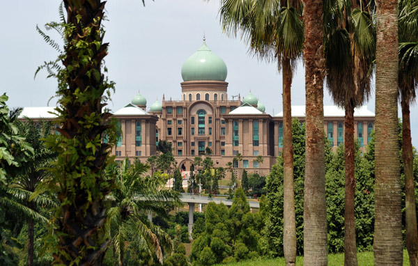 The Prime Minister of Malaysia's Office Building from the Putrajaya Botanical Garden