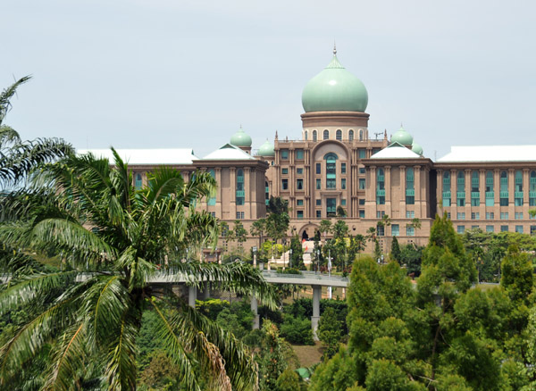 The Prime Minister of Malaysia's Office Building from the Putrajaya Botanical Garden