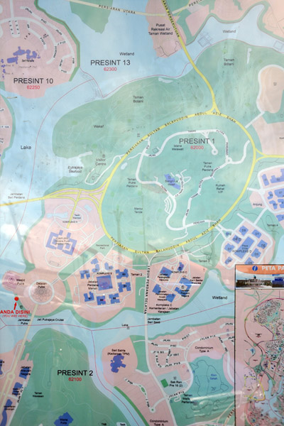 Map of Putrajaya Presint 1