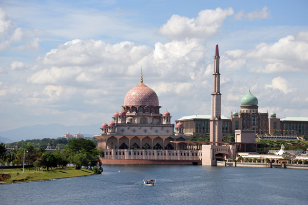Masjid Putra from Seri Wawasan Bridge, Putrajaya