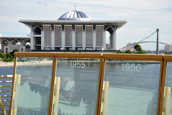 Putrajaya Millenium Monument with the Iron Mosque