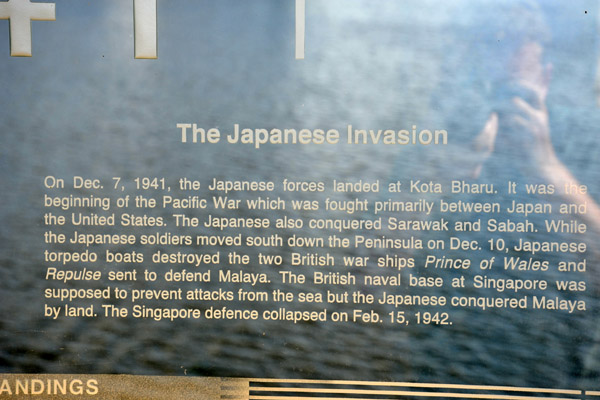 Putrajaya Millenium Monument - December 7, 1941 - the Japanese invade at Kota Bharu