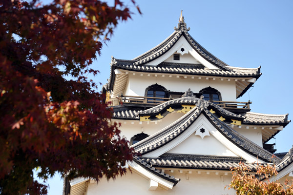 Elaborate 3-story keep, Hikone Castle