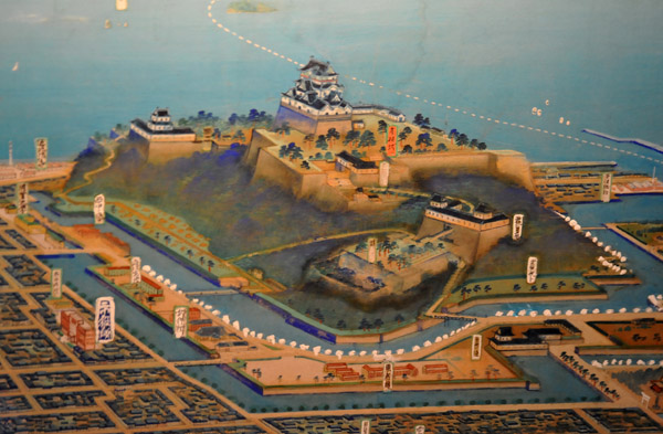 The moats of Hikone Castle appear to have once formed a harbor