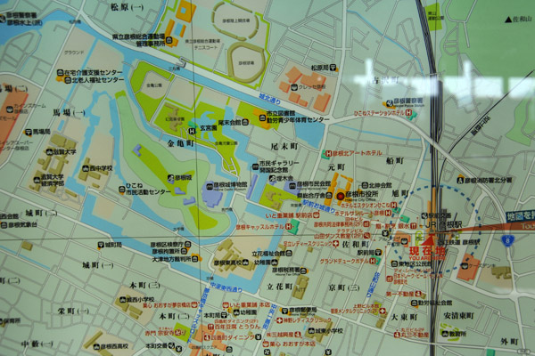 Map of Hikone