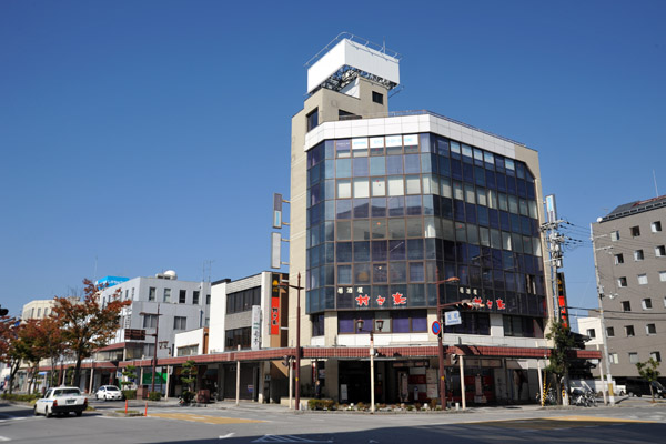 The main street of Hikone's modern town center, Sawacho