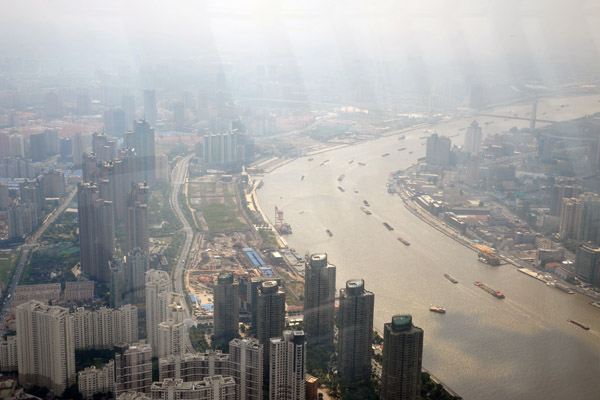 View to the south from the Shanghai World Financial Center