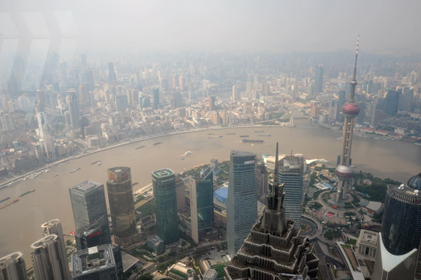 View from the Shanghai World Financial Center Observatory