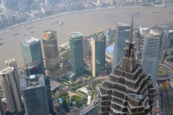 Pudong and the Jin Mao Tower from SWFC Observatory