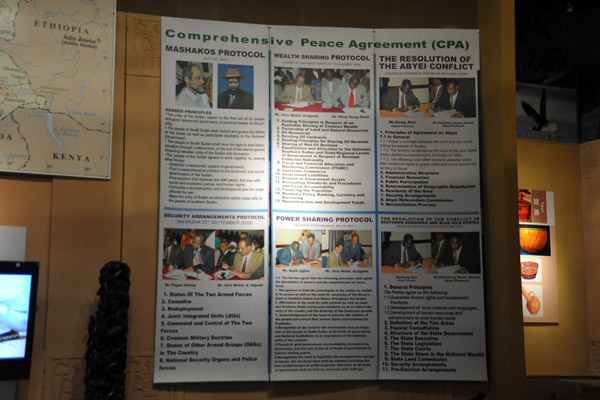 Comprehensive Peace Agreement in the Sudan Pavilion