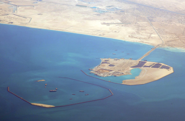 Another island sprouting off the coast west of Palm Jebel Ali