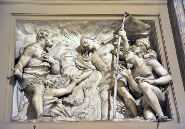 Relief - Christ entering Limbo by G.F. Rossi (above Matthew)