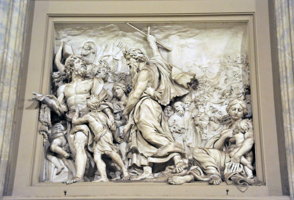 Relief - The Crossing of the Red Sea by M. Anguier (above Bartholomew)