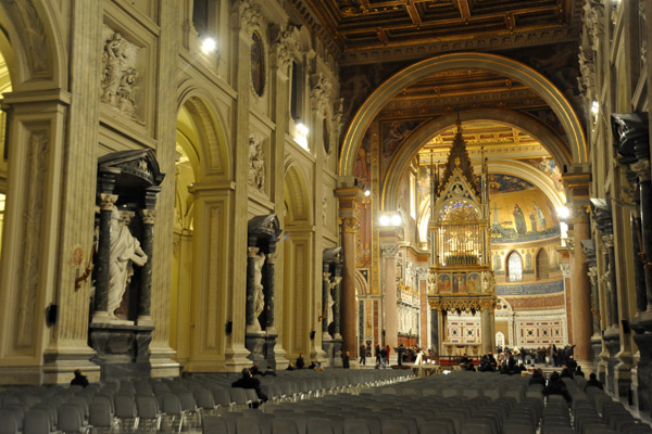 The 65m wide nave of St. John Lateran