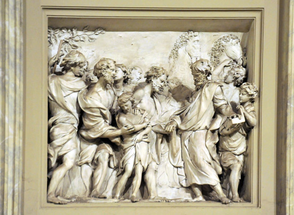 Relief - Joseph being Sold by his Brothers by F. Pinazzi (above James the Less)