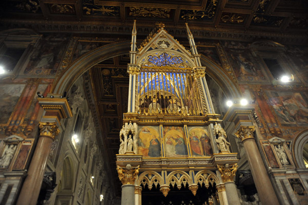 Reliquary Chamber above the High Altar of St. John Lateran said to contain the heads of St. Peter and St. Paul