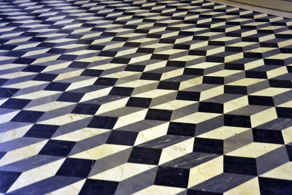 Geometric mosaic floor of the Side Aisles, St. John Lateran