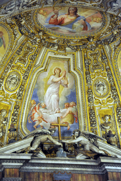 The Apse wall and ceiling behind the High Altar