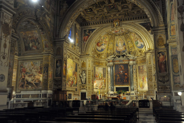 Interior of the Church of St. Susanna in the late-Mannerist style under Cardinal Rusticucci, 1593-1603 reconstruction