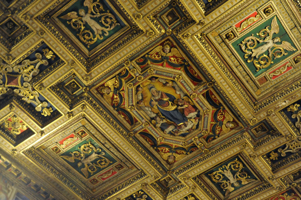 Detail of the ceiling attributed to Baldassare Croce - Santa Susanna