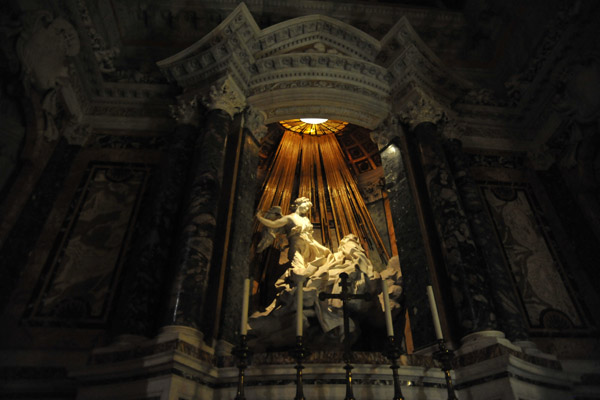 Cappella Cornaro with the Ecstasy of St Teresa of Avila by Bernini, Church of Santa Maria della Vittoria
