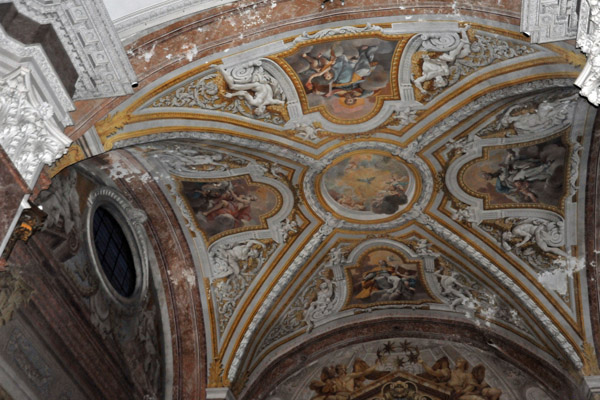 Cross Vault of the Albergati Chapel with paintings of the Four Doctors of the Church, Sts Jerome, Augustine, Ambrose and Gregory